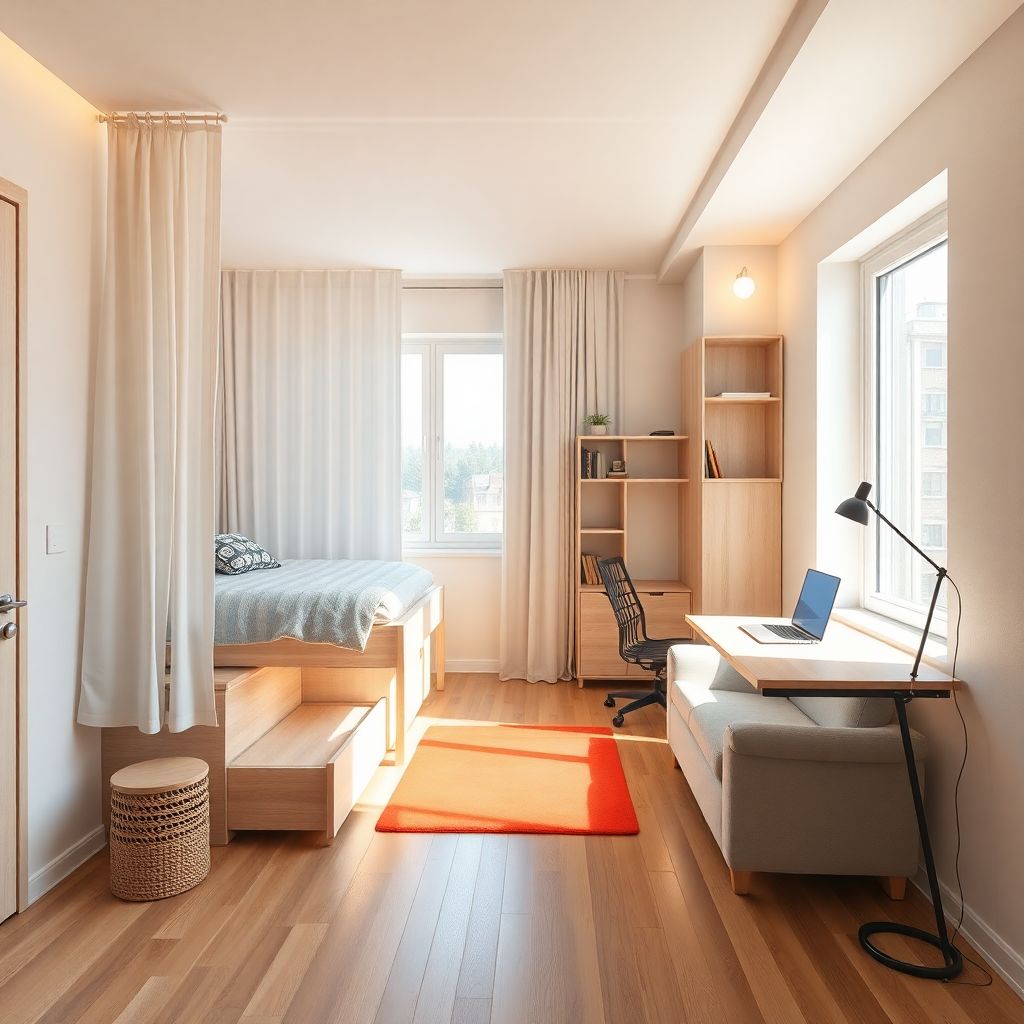 Маленькая квартира — большие возможности зонирования студий и однушек