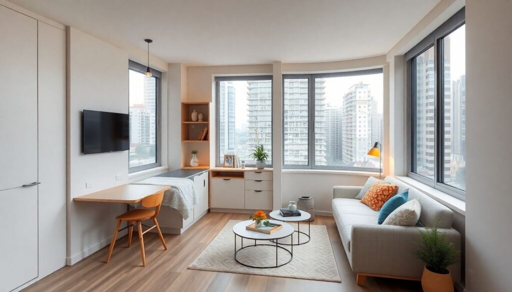 Маленькая квартира — не приговор: идеи планировки и хранения на 30 м² - иллюстрация