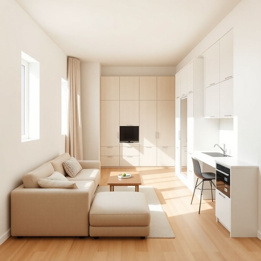 Маленькая квартира 30 м²: идеи планировки и хранения без потери комфорта