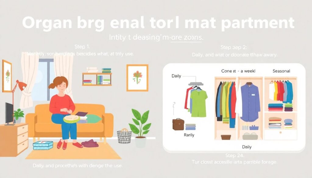 Маленькая квартира, большое пространство: приёмы зонирования и хранения - иллюстрация