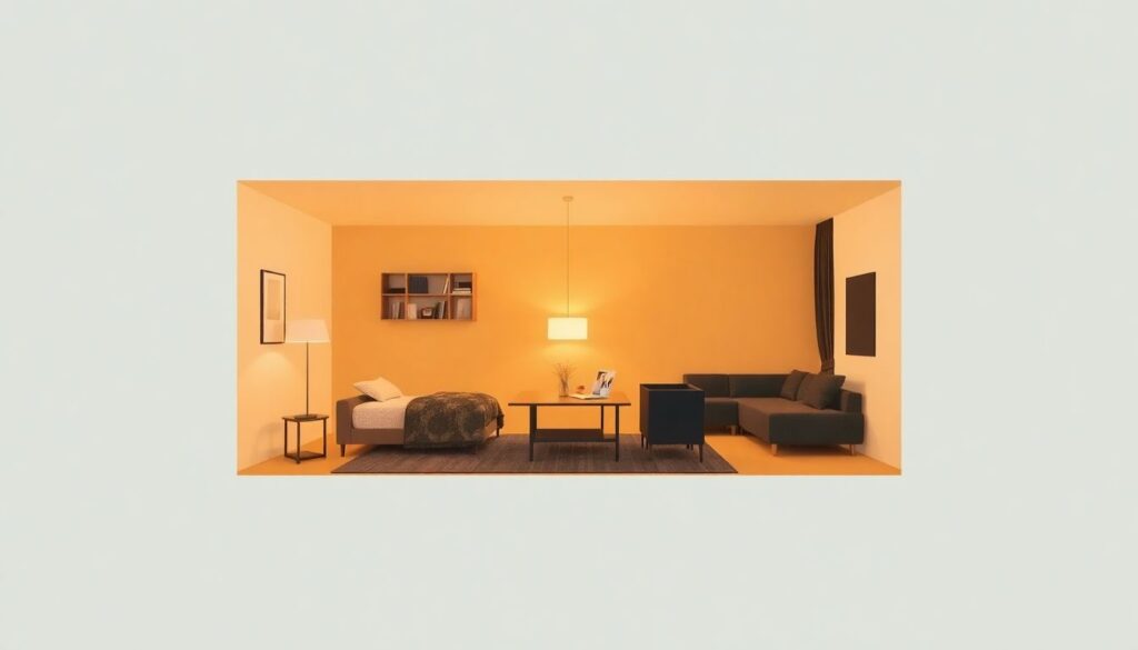 Маленькая квартира, большое пространство: приёмы зонирования и хранения - иллюстрация